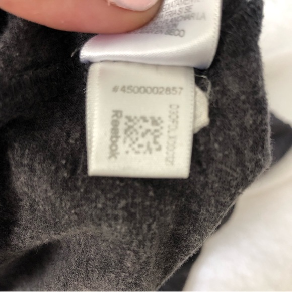 Reebok Lightweight Long sleeves Hoodie SZ M Heather Gray - Picture 9 of 13